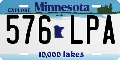 MN license plate 576LPA