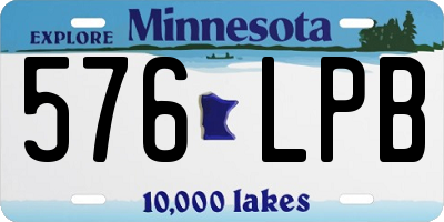 MN license plate 576LPB