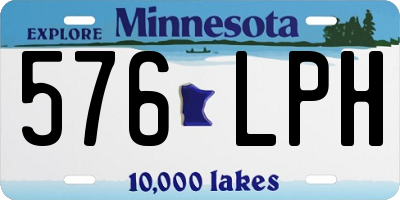 MN license plate 576LPH