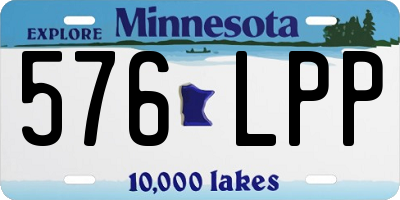MN license plate 576LPP