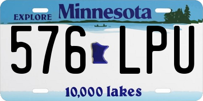 MN license plate 576LPU