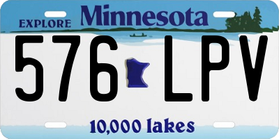 MN license plate 576LPV