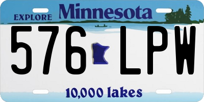 MN license plate 576LPW