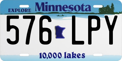 MN license plate 576LPY