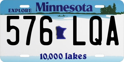 MN license plate 576LQA