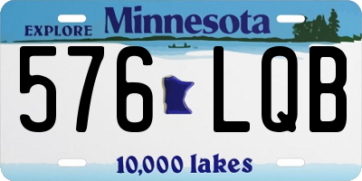 MN license plate 576LQB