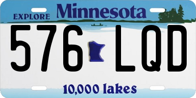 MN license plate 576LQD