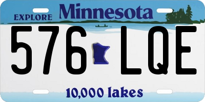 MN license plate 576LQE