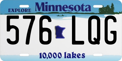 MN license plate 576LQG