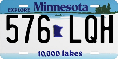 MN license plate 576LQH