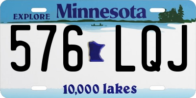 MN license plate 576LQJ