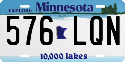 MN license plate 576LQN