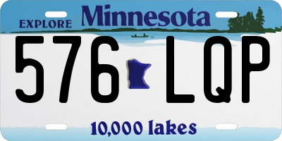 MN license plate 576LQP