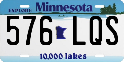 MN license plate 576LQS