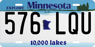 MN license plate 576LQU