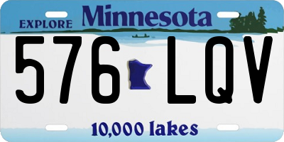 MN license plate 576LQV