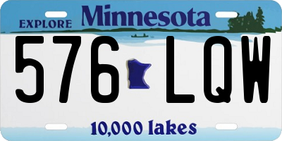 MN license plate 576LQW