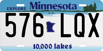MN license plate 576LQX