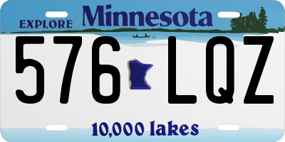 MN license plate 576LQZ