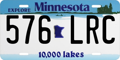 MN license plate 576LRC