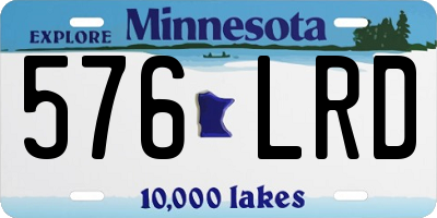 MN license plate 576LRD