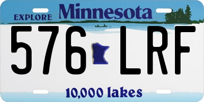 MN license plate 576LRF