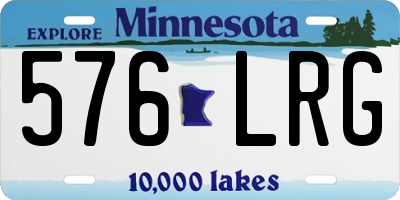 MN license plate 576LRG