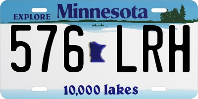 MN license plate 576LRH