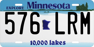 MN license plate 576LRM