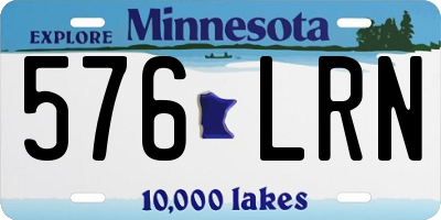 MN license plate 576LRN
