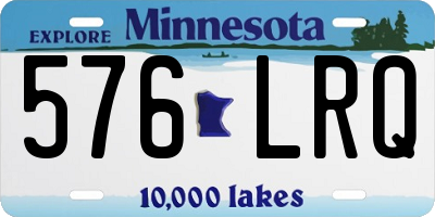 MN license plate 576LRQ