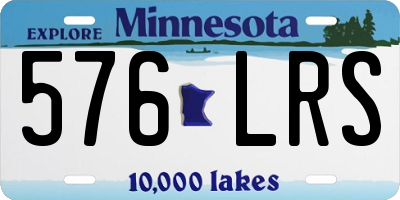 MN license plate 576LRS