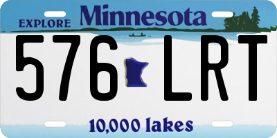MN license plate 576LRT