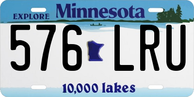 MN license plate 576LRU