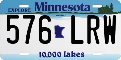 MN license plate 576LRW