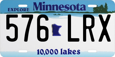 MN license plate 576LRX
