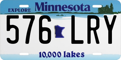 MN license plate 576LRY