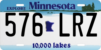 MN license plate 576LRZ