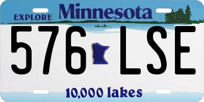 MN license plate 576LSE