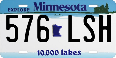 MN license plate 576LSH