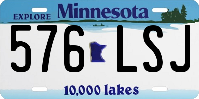 MN license plate 576LSJ