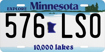 MN license plate 576LSO