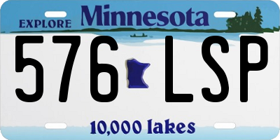 MN license plate 576LSP