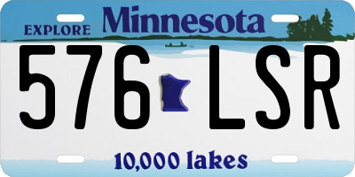 MN license plate 576LSR