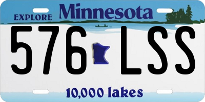MN license plate 576LSS