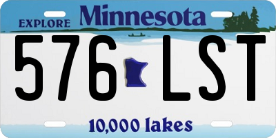 MN license plate 576LST