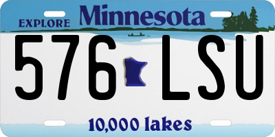 MN license plate 576LSU