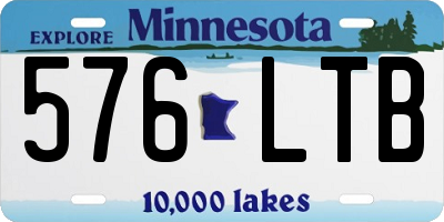 MN license plate 576LTB