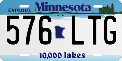 MN license plate 576LTG