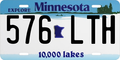 MN license plate 576LTH